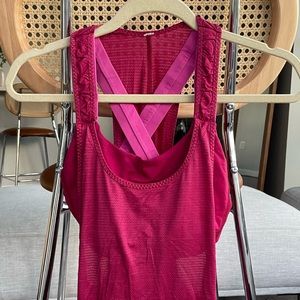 Pink lululemon tank top